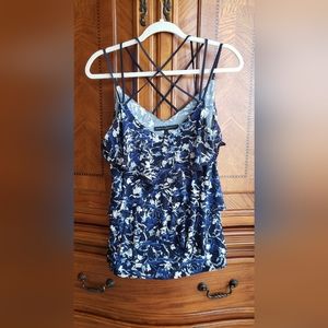 White House Black Market Floral Top Size S